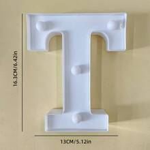 1件 16cm 暖光字母燈，桌面裝飾燈，字母 A-Z 數字 0-9 發光造型燈，適用於婚禮、求婚、生日派對、聖誕裝飾、居家室內裝飾、婚禮裝飾 [不含電池] - 字母燈 - 查看 45