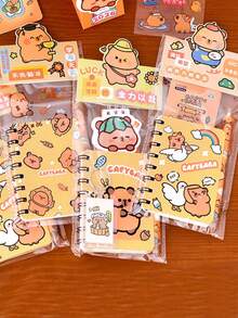 1 Set de Papelería con Diseño de Capibara - Caja de Regalo Bonita como Recompensa para Estudiantes de Primaria - Regalo de Compañía de Delfín de Alta Belleza para la Apertura Escolar - Multicolor - Ver 2