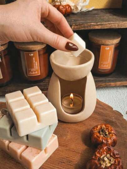 1 pieza Cera perfumada para derretir, Juego de velas perfumadas, Cubos de cera con fragancia, Vela perfumada de hielo, (3oz) Surtido de derretidos de cera/tartas de cera perfumada - Rosa, Vainilla, Café, Gardenia, Lavanda, Sándalo, Limón, Manzana y Canela, Cera perfumada, Cubos de cera natural, Cubos de cera de soja, Velas perfumadas para el hogar, Quemador de aceites esenciales con tartas de cera perfumada, Juego de regalo perfumado para mujeres