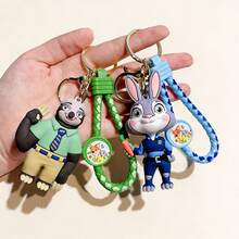 Disney 1pc Crazy Animals City Keychain Pendant, Creative Keyring, Cute Wallet Lanyard Accessory, Bag Charm, Birthday Gift, Party Favor, Car Accessory, Earphone Case Decor, School Supplies, Best Gift, Cute Goth/Y2K Style - Multicolor - View 5