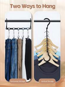 [Delivery Within 2-7 Days In The United States]10-Piece Set, Black Multi-Purpose Clothes Hooks With Reinforced Plastic Anti-Slip Design. Versatile Hanging Solution For Closets, Balconies, And Bathrooms. Sleek Black Finish Complements Any Home Decor While Resisting Dirt. Constructed From Thick, High-Strength Plastic For Exceptional Durability And Flexibility. Anti-Slip Coating Ensures Secure Holding Of Garments. Compatible With Hangers Of Varying Thicknesses To Maximize Space And Storage Efficiency. Ideal For: Practical For Organizing Clothes In Wardrobes, Drying Small Items On Balconies, Or Hanging Towels In Bathrooms. An Ideal Gift For Occasions Like Housewarmings Or New Year Celebrations-It Solves Storage Challenges While Conveying Thoughtful Convenience. A Cost-Effective Choice For Enhancing Home Organization. - Nhiều màu - Xem 7