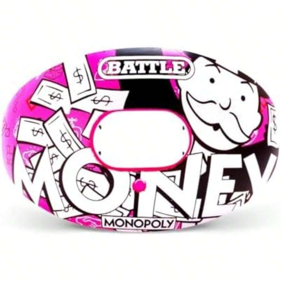 Battle Oxygen - Protector bucal de fútbol y deportes - Máximo oxígeno - Boquilla se ajusta a usuarios con o sin brackets - Protector de absorción que protege los labios y los dientes, edición limitada de camuflaje(Mm 3.0) - Multicolor - Ver 1