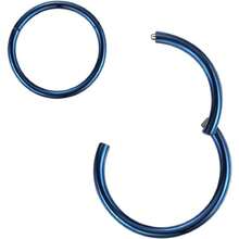 ORANGELOVE Allergnose Rings 20G 18G 16G 14G 12G 10G 8G 316l Bisutería de Septo Anillo de segmento Bisagra riz Anillo de labios riz Helix Cartílago - 1 pieza 20 g 7 mm azul - Ver 1