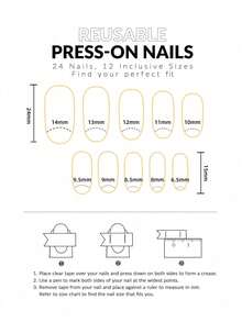 24pcs Round Press On Fake Nails Pink Short Nail Black Love French Fake Nails Valentine's Day Nails