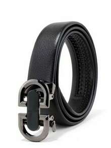 Thắt lưng da thật nguyên tấm rộng 3,7cm, dài 140cm, có khóa bấm lỗ cho nam - Màu đen thông thường - Xem 6