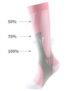 3 Pairs/Pack Unisex Outdoor Sports Running Fitness Compression Socks - Multicolor - View 6
