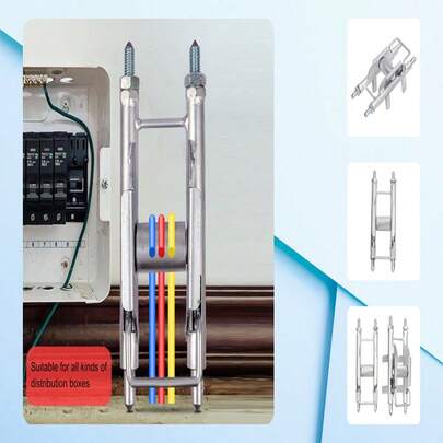 Slitstark metallavdragare med enkel tråd och hjälpremskiva, bekväm för ledningsdragning, elverktyg