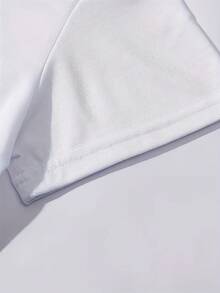 Mujer Camiseta con Estampado de San Valentín Corazón y Figura de Niña Letras LOVE Manga Corta para Ocasiones Románticas - Blanco - Ver 3