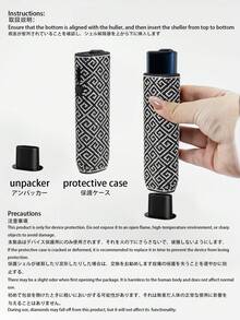 BLBLBL 一套奢华水钻几何图案保护壳，闪亮可爱设计，适用于IQOS ILUMA I ONE，适合作为礼物送给妈妈、女朋友、男朋友、爱人 - 彩色 - 查看 6