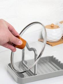 1 pieza Escurridor y organizador de utensilios de cocina para encimera, con almacenamiento colgante - Multicolor - Ver 4