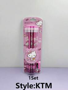 Sanrio 12Pcs Hello Kittys HB Pencil Pencil Sharpener Cartoon Kuromi My Melody Cinnamoroll Drawing And Sketching Office Back To School School Supplies Gift - Multicolor - View 9