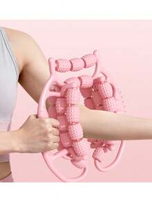 Muscle Relaxation Massager, Slimming Leg Ring, Clamping Leg Exerciser, Yoga Wheel, Leg Massager, Leg Beauty Device - Orange - View 8