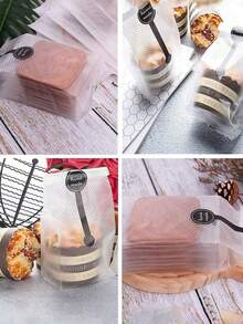 Bộ 10 túi đựng bánh quy trong suốt, thích hợp để đóng gói bánh quy, bánh ngọt, sô cô la, kẹo và đồ ăn nhẹ. Lý tưởng cho các bữa tiệc nướng bánh. Những túi đựng bánh quy, túi đựng thực phẩm và hộp đựng thực phẩm trong suốt này không chỉ thích hợp cho việc làm bánh và đồ dùng học tập, mà còn cho nhiều dịp khác nhau như đựng kẹo, sô cô la, bánh quy, đồ dùng cho tiệc Ngày Valentine, quà tặng Ngày của Mẹ, quà tặng và quà cưới. Kèm theo 10 nhãn dán thủ công. - Xem 4