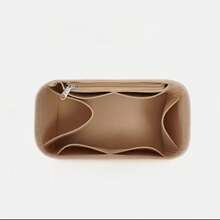 Speedy (25/30) Handbag Organizer Insert Bag, Handbag Organizer, Portable Cosmetic Bag, Speedy Tote Felt Organizer, Coffee Color - Multicolor - View 11