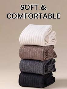 1 Pair Of Women's Thin Knee-High Socks For Spring And Autumn, Non-Slip And Non-Constricting Around The Calves, Perfect For Y2K Cute Outfits - Multicolor - View 3