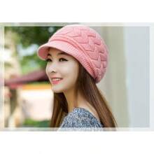 Women Beret Hats - Pink - View 2