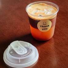 20Pack 16 Oz Iced Coffee Cups With Lids,Clear Plastic Cups With Strawless Sip Lids,Round Bottom To Go Cup For Iced Coffee Juice Smoothie Cold Beverage Birthday Party Supplies Party Supplies Disposable Coffee Cups - White (20pcs) Without Sticker - View 7