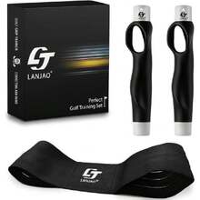 Golf Grip Trainer 2 Pack With Swing Correcting Arm Band, Golf Training Aid, Golf Grip Kit,Grip Trainer Golf Club To Help Train Correct Hand Position,36293940 - Dark Grey - View 1