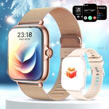 新款男女通用智能手表，支持通话/接听，追踪步数/卡路里/距离，多种运动模式，闹钟/来电/信息提醒，1.83英寸全触控屏幕，兼容安卓系统，是圣诞节、新年、情人节及其他节日的理想礼物。 - 彩色 - 查看 22