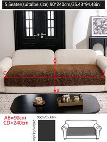 1 st lyxigt chenille soffkuddfodral, modern minimalistisk mode dammtät halkfri soffkudde, tvättbar, lämplig för sovrum, kontor, vardagsrumskombination, L-formad soffa och 1/2/3/4-sits soffa, året runt - Brun - Visa 15