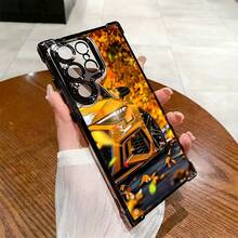 Funda de Teléfono de Coche de Sueño Creativo para S25 S24 S23 S22 S21 S20 FE S20 Ultra A03s A04E/M04 A05s A06 4G A13 4G A15 4G/5G A25 5G A32 4G A55 5G A03 A04 A05 A12/M12 4G A13 5G/A04S A16 4G/5G A35 5G S20 S20 Plus A34 S21 FE Ultra Plus 4G 5G Funda Trasera Transparente Suave a Prueba de Golpes - Colores mixtos - Ver 5