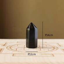 قطعة واحدة من نقطة البلورة الشفائية الطبيعية للديكور المنزلي أو كهدية - متعدد الألوان - مشاهدة 12