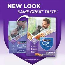 PURINA Cat Chow Gentle Sensitive Stomach And Skin Dry Cat Food With Turkey - 13 Lb. Bag, New Year Cat Care, Holiday Pet Feeding - 13lb - View 2
