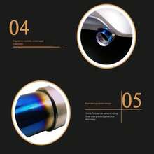 Stainless Steel Car Exhaust Pipe, High-Performance Racing Car Sound Muffler, Universal Rear Exhaust Modification - one-size - View 11