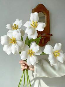 39pcs/19pcs/10pcs/1pc Realistic Touch Artificial Tulip Flowers, Home Decor, Wedding Decoration, Bridal Bouquet, Corsage, Wreath, Party Decor, Gift Decor, Suitable For Wedding, Christmas, Thanksgiving, Back To School, Valentine's Day, Teacher's Day, Mother's Day