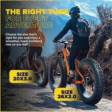 Ultraverse 20x40, 24x40, 26x40, 20x30, 26x30 Inner Tube Set With Schrader Valve-Ideal For Mountain Bikes &Amp; E-Bikes With 20_26-Inch Fat Tires-Durable &Amp; Reliable Performance 2 Pack With Tire Levers - ColorA - View 8