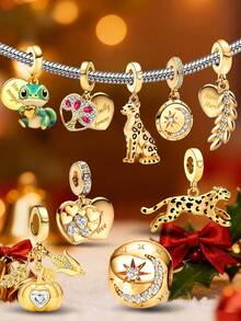 1个925纯银可爱树形珠子吊坠，适合女士手链、手镯DIY首饰制作及日常配饰装饰，是女孩的理想之选。