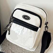 时尚一体式单肩斜挎包，学院风和街头风 - 彩色 - 查看 11