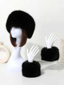 1pcs Niche Rhinestone Knitted Beanie - Multiple Colors Available, Autumn Winter Warm/Street Style Accessory, Eye-Catching Personality Headwear - màu đen - Xem 5