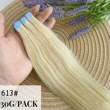 Tape In Hair Extension Human Hair Straight Invisible Tape In Human Hair Extension 2.5g/Pc 20pcs Natural Real Human Hair Tapes