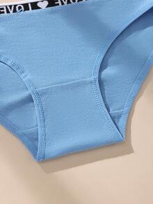 9pcs/Set Assorted Color Sexy Bikini Cotton Briefs, Sporty & Fashionable Seamless Breathable Panties For Women - 彩色 - 查看 8