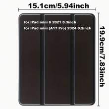 CJIAXIN Case Compatible With Ipad A16 2025 11-Inch Air, 13-Inch Air, M3 2025 7-Inch Mini, A17Pro 2024 11-Inch Air, 13-Inch Air, M2 2024 11-Inch Pro, 13-Inch Pro, M4 2024 12.9-Inch Pro, 7th/8th/9th Gen 10.2-Inch, 10th Gen 10.9-Inch, Air 4th/5th Gen 10.9-Inch, Pro 11th Gen 4th/5th/6th Gen, Mini 6 Soft Edge Protective Slim Transparent IPad Cover With Pencil Holder, Multi-Angle Folding Tri-Fold Stand - Black - View 3