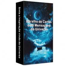 Portugiesisches Orakel Deck, Botschaft vom Universum, 54 Affirmations-Orakel-Karten für die tägliche Reflektion, 12x7cm, Tarotkarten - Verschiedenfarbig - Übersicht 1