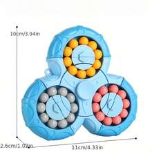 Six-Sided Magic Bean Puzzle Toy For Children Aged 3 And Up - Enhances Focus, Imagination, And Fine Motor Skills | Perfect Finger Twisting Game To Improve Hand-Eye Coordination And Creativity | Ideal Christmas Gift