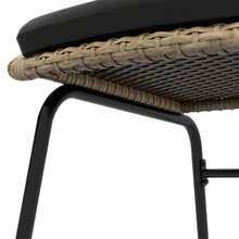 Outsunny 3-Piece Rattan Garden Furniture Set, Including A Coffee Table And Two Balcony Chairs, With Cushions, Weather-Resistant, In Yellow Polyester. - Black - View 8