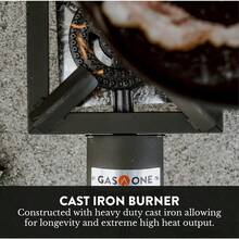 Quemador de propano individual de alta presion para cocina al aire libre con escudo termico y protector ideal para camping y porton trasero ebullicion rapida - como en la foto - Ver 5