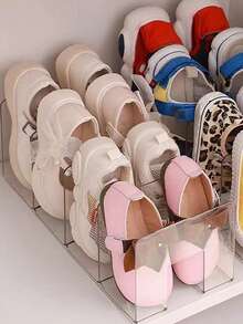 1个透明塑料袋收纳分隔架，亚克力衣柜架，手提包收纳架，透明袋收纳架 - 無色 - 查看 7