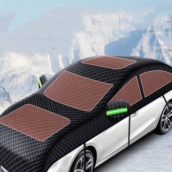 Cubierta para parabrisas de coche de tela Oxford, protector anti-escarcha para parabrisas, parasol de invierno para parabrisas