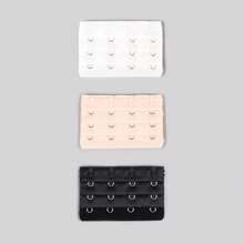 3-Row 4-Hook Bra Extender Clasp, Back Closure Lingerie Accessory - Multicolor - View 14