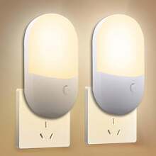 2 ámparas de Noche Minimalistas de Color Blanco para Niños - Ideal para Dormitorios, Pasillos y Baños - ‎blanco - Ver 3