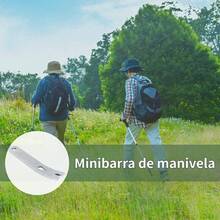 1pc Supervivencia Abridor de rasqueta y Crow Bar Set EDC Gear Mini 7,6 cm Acero Inoxidable Crank Crowbar Pocket Pry Bar Llavero Pocket Multi Herramienta - 1 - Ver 1