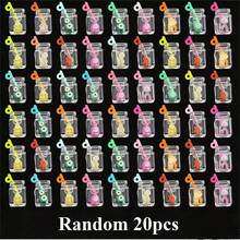 10/20个装多色3D珍珠奶茶玻璃吊坠 - 各种仿果汁瓶挂件，适用于钥匙扣、手机壳和珠宝制作 - 彩色 - 查看 20