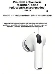 New Air4 Air5 Wireless In - Ear Earbuds With Ultra - Long Battery Life & High - Fidelity Sound 8 In 1 Wireless Earbuds ANC Active Noise Cancelling(-36db)In-Ear Earphones With Charging 33H Playtime 360 Hi-Fi Stereo Waterproof Headphones Android Phone/ AlRP0DS Pro IOS Laptops 1:1 Clone - Pro3降噪版 - 查看 11