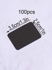 100pcs/Set Paper Jewelry Tower, Modern Black Earring Storage Card For Home Back To School,Room Decor - Black - View 12