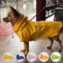 Waterproof Dog Raincoat - Reflective Adjustable Pet Raincoat Jacket, Lightweight Hooded Dog Poncho, Suitable For Small To Large Dogs And Puppies - Multicolor - View 1
