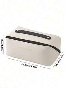 1pc Customized Letter A-Z Waterproof Makeup Bag, Multi-Functional Travel Toiletry Organizer, Large Capacity Cosmetic Storage Pouch, Bathroom Waterproof Organizer Bag, Suitable For Rings, Necklaces, Earrings, Brooches, Watches, Bracelets, Lipsticks, Eyeshadow Palettes, Contact Lenses, Bedroom Decor And Outdoor Travel Essentials - Multicolor - View 10